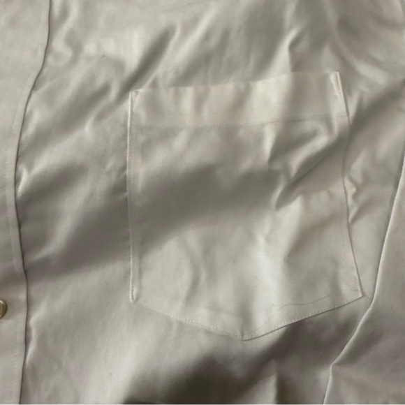 Black Brown 1826 100% Egyptian Cotton Non Iron White Dress Shirt 18” 35 - Picture 4 of 8